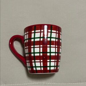 Festive Plaid Red and Green Mug